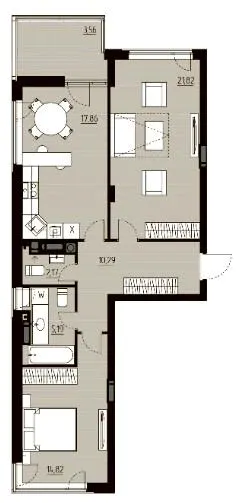 ЖК Wellness Park — 75.7 м²
