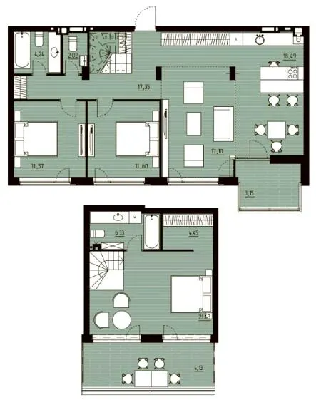 ЖК Wellness Park — 121.9 м²