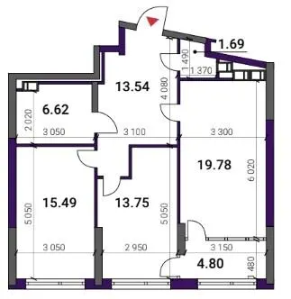 ЖК Great — 75.7 м²