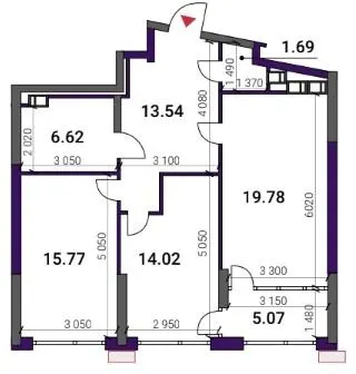 ЖК Great — 76.5 м²