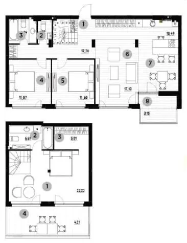 ЖК Park Town — 121.9 м²