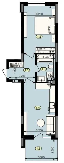 ЖК Статус Парк — 46.5 м²