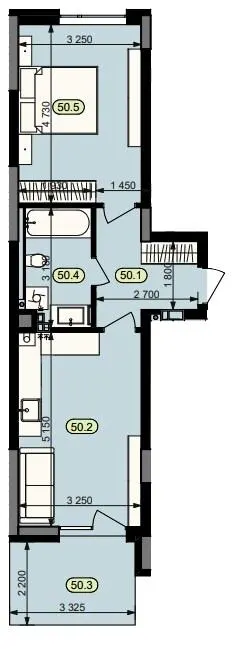 ЖК Статус Парк — 46.8 м²