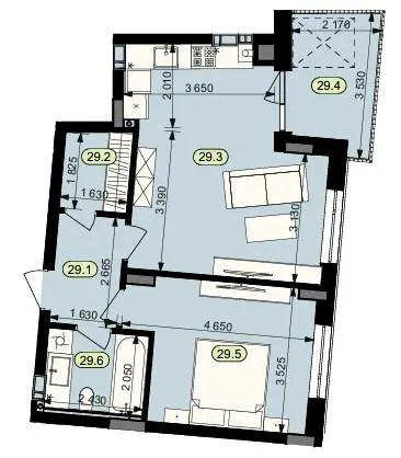 ЖК Статус Парк — 51.5 м²