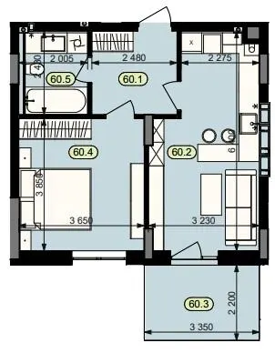 ЖК Статус Парк — 45 м²