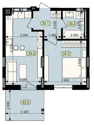 ЖК Статус Парк — 45.1 м²