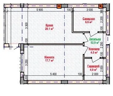 ЖК Атмосфера 2 — 52.9 м²