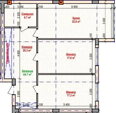 ЖК Атмосфера 2 — 84.7 м²