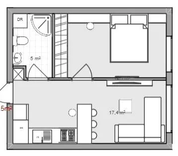 ЖК Europian Residences — 34.5 м²