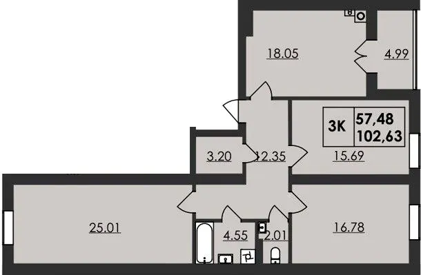 ЖК Магістратський — 102.6 м²