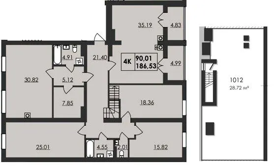 ЖК Магістратський — 186.5 м²