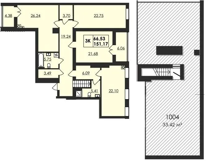 ЖК Магістратський — 151.2 м²