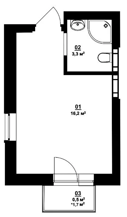 ЖК City Lake — 20 м²