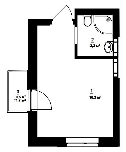 ЖК City Lake — 20 м²