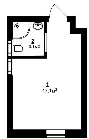 ЖК City Lake — 20.2 м²