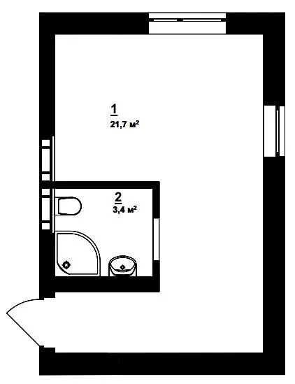 ЖК City Lake — 25.1 м²