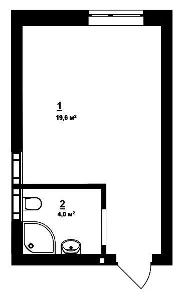 ЖК City Lake — 23.6 м²