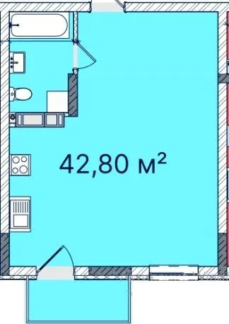 ЖК КОРОНА — 43.2 м²