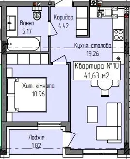 ЖК Green Hill City — 41.6 м²