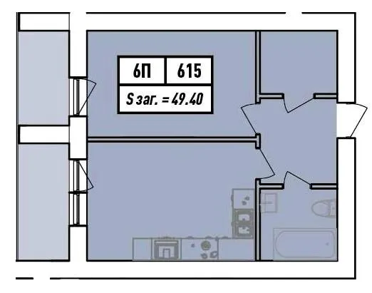 Апарт-готель Riviera aparts — 49.4 м²