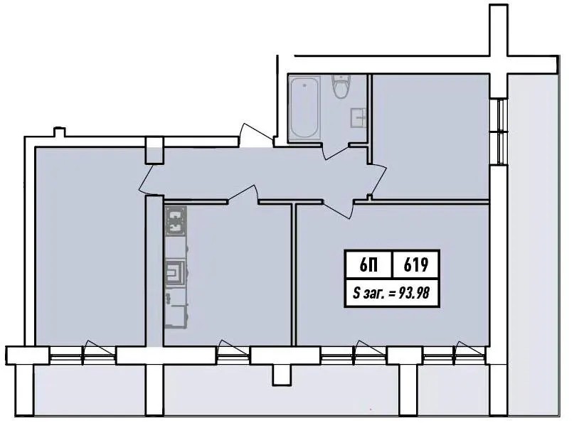 Апарт-готель Riviera aparts — 94 м²