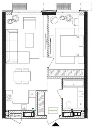 1-кімнатна квартира, 53 м², вул. Євгена Маланюка, 101, Київ — фото 1
