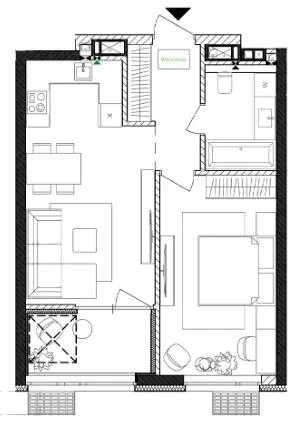 ЖК Русановская Гавань — 50.3 м²