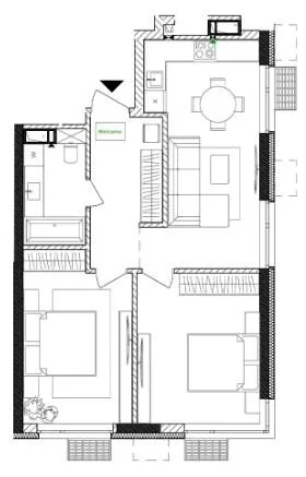 2-комнатная квартира, 59 м², вул. Євгена Маланюка, 101, Киев — фото 1