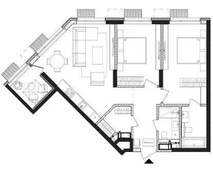2-кімнатна квартира, 78 м², вул. Євгена Маланюка, 101, Київ — фото 1