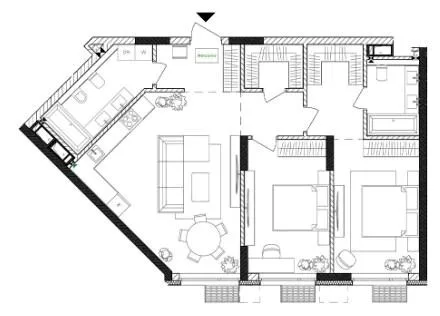 2-комнатная квартира, 86 м², вул. Євгена Маланюка, 101, Киев — фото 1