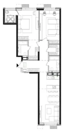 3-кімнатна квартира, 105 м², вул. Євгена Маланюка, 101, Київ — фото 1