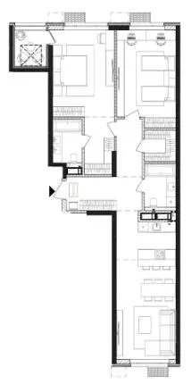 3-кімнатна квартира, 105 м², вул. Євгена Маланюка, 101, Київ