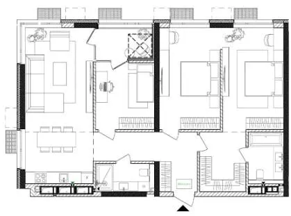 3-кімнатна квартира, 106 м², вул. Євгена Маланюка, 101, Київ
