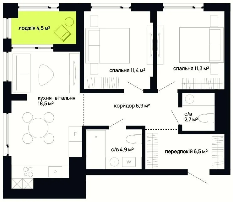 City by blago — 67 м²