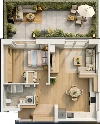 ЖК Петрівський — 38 м²