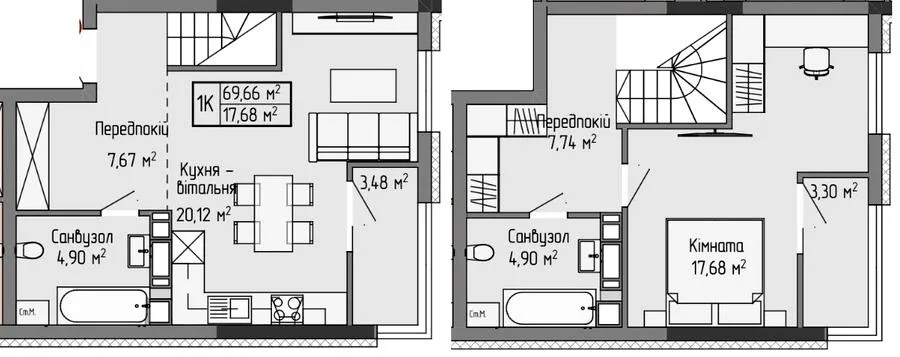 1-комнатная квартира, 70 м², вул. Тарнавського, 7, Тернополь — фото 1