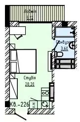 AMA APARTMENTS — 26.4 м²