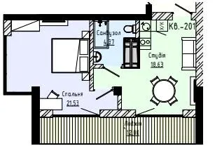 AMA APARTMENTS — 43.9 м²