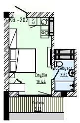 AMA APARTMENTS — 24.6 м²
