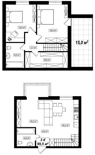 ЖК АМСТЕРДАМ СКВЕР — 99.5 м²
