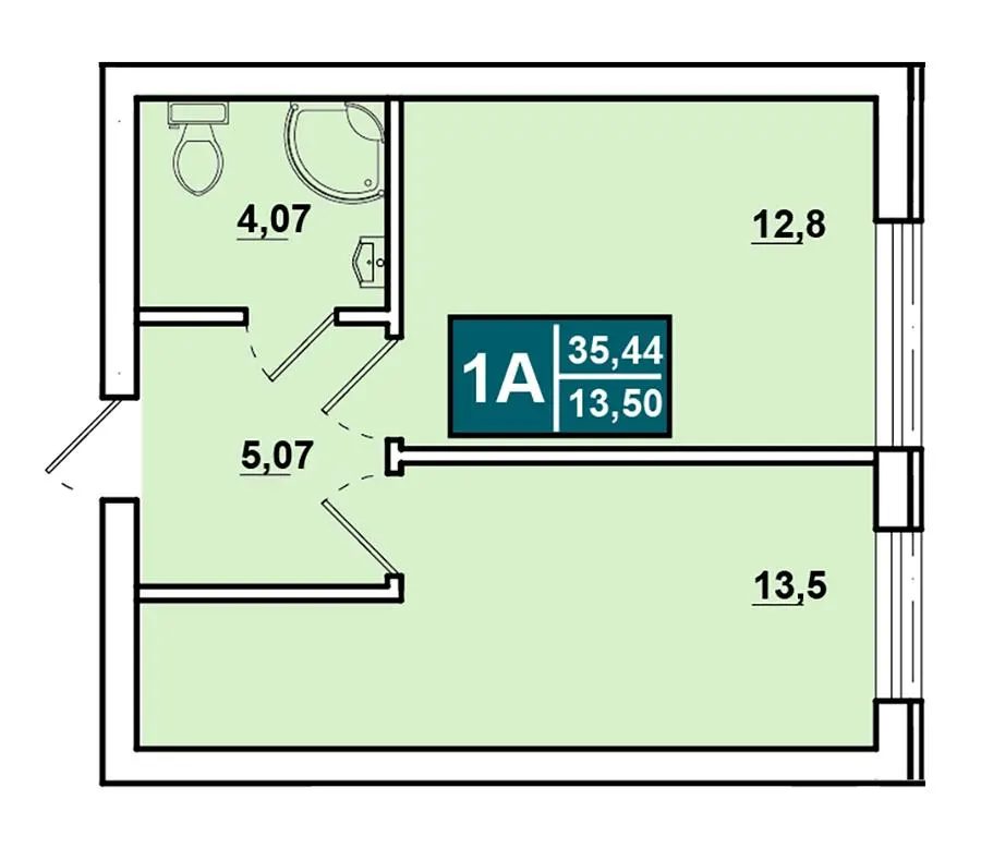 ЖК Comfort Hall — 35.4 м²