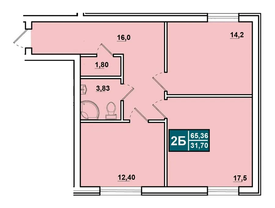 ЖК Comfort Hall — 65.4 м²