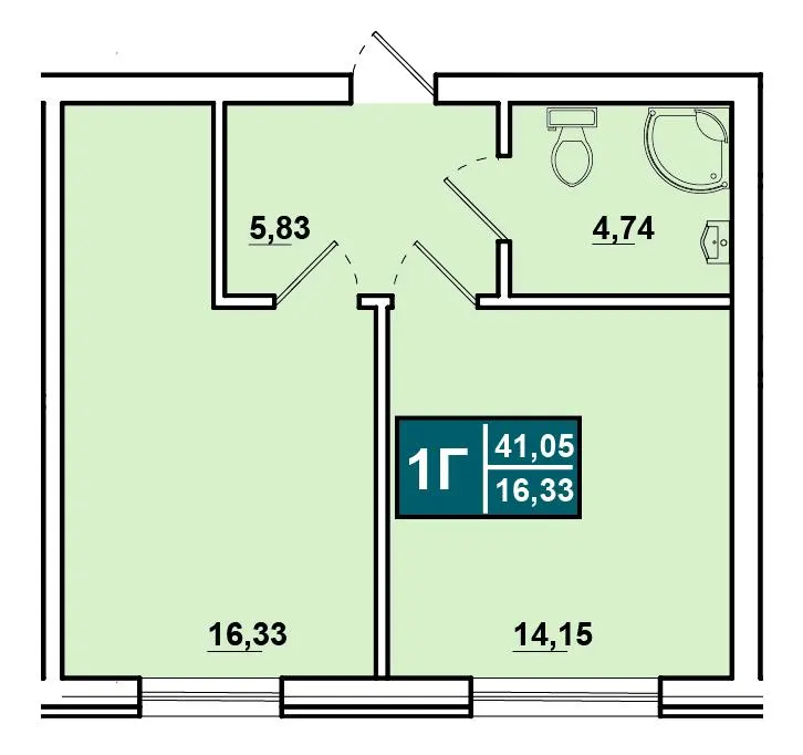 ЖК Comfort Hall — 41.1 м²
