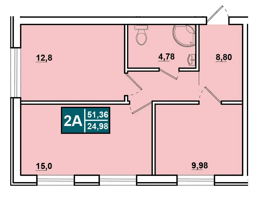 ЖК Comfort Hall — 51.4 м²