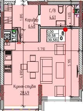 ЖК Сакура — 39.6 м²