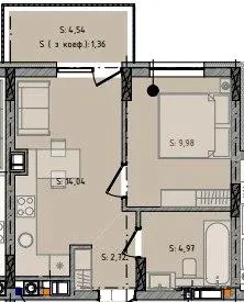 ЖК Черляни — 33.1 м²