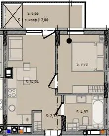 ЖК Черляни — 33.7 м²