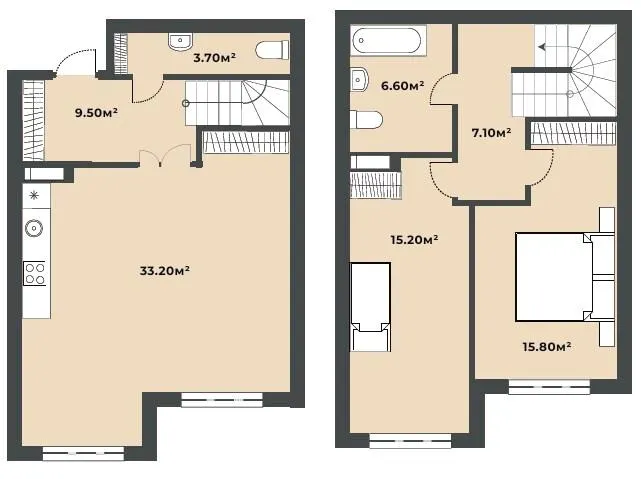 ЖК Софіївські Липки — 91.1 м²