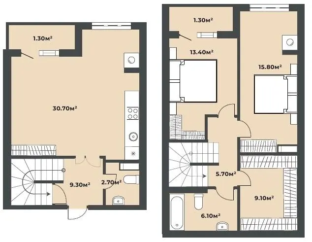 ЖК Софіївські Липки — 95.4 м²