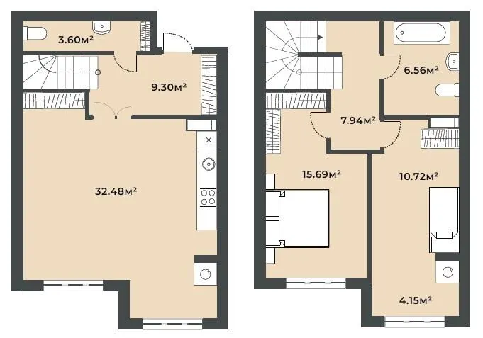 ЖК Софіївські Липки — 91 м²